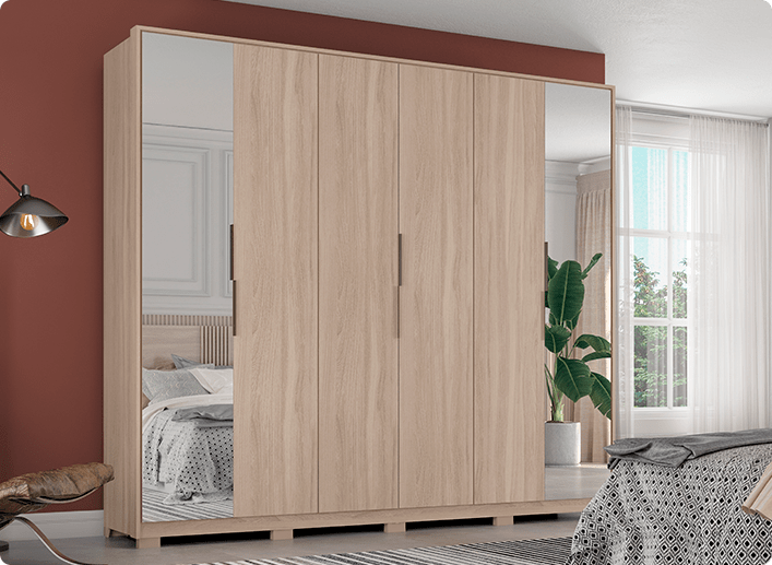 Guarda Roupa Casal Atrice Demóbile Móveis 19 ATRICE D66010 min Demóbile Móveis