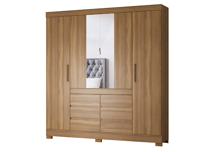 Guarda Roupa de Casal Cadis Demóbile Móveis 2 Cadis GR 66510 Demóbile Móveis