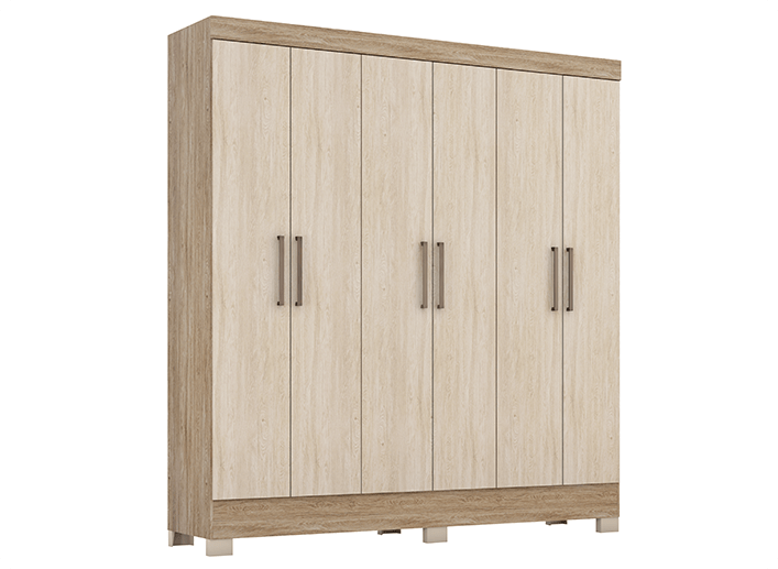 Guarda Roupa de Casal Prático Demóbile Móveis 2 Pratico GR 63020 min Demóbile Móveis