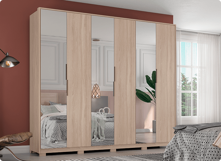 Guarda Roupa Casal Atrice Demóbile Móveis 20 ATRICE D66010 min Demóbile Móveis