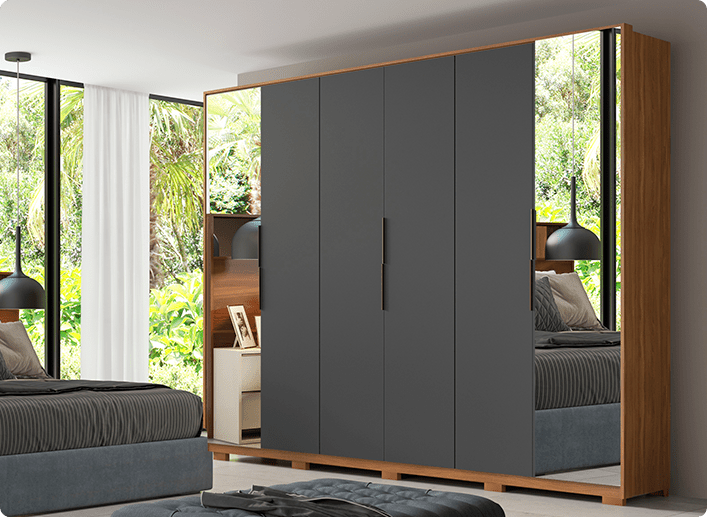 Guarda Roupa Casal Atrice Demóbile Móveis 24 ATRICE D66010 min Demóbile Móveis