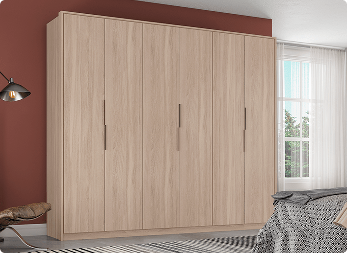 Guarda Roupa Casal Atrice Demóbile Móveis 4 ATRICE D66010 min Demóbile Móveis