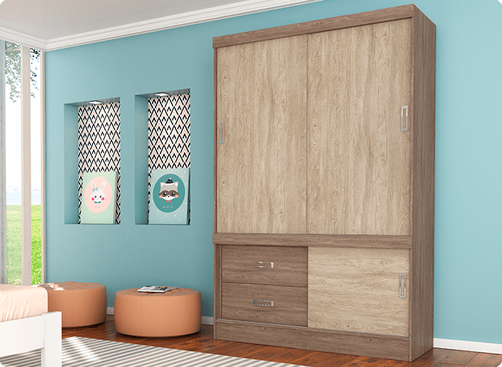Guarda Roupa Estilo ll Demóbile Móveis 4 Estilo II GR 22520 min Demóbile Móveis