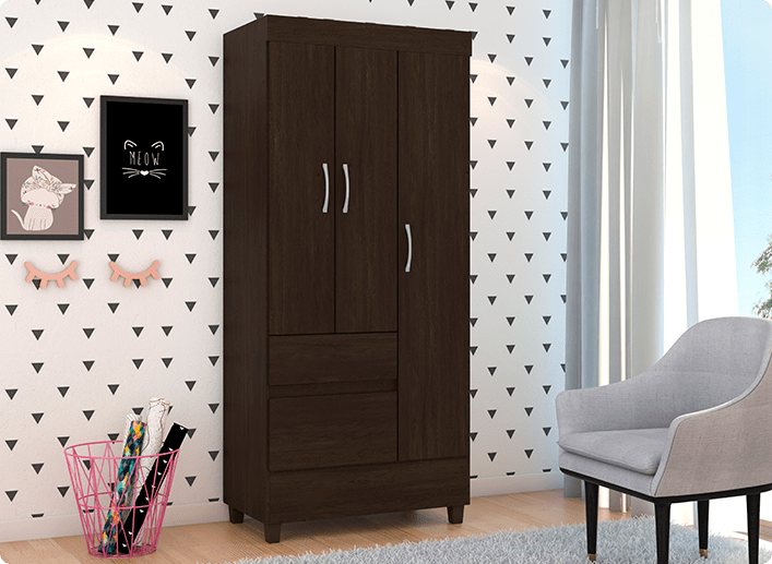 Guarda Roupa Wind 3 Portas Demóbile Móveis 4 Wind GR 32860 min Demóbile Móveis