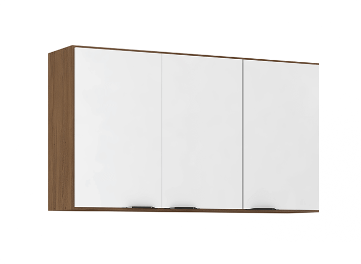 Armário Aéreo Firenze 3p 120 cm Demóbile Móveis 5 ARMARIO AEREO 3P 120CM FIRENZE 94331 Demóbile Móveis