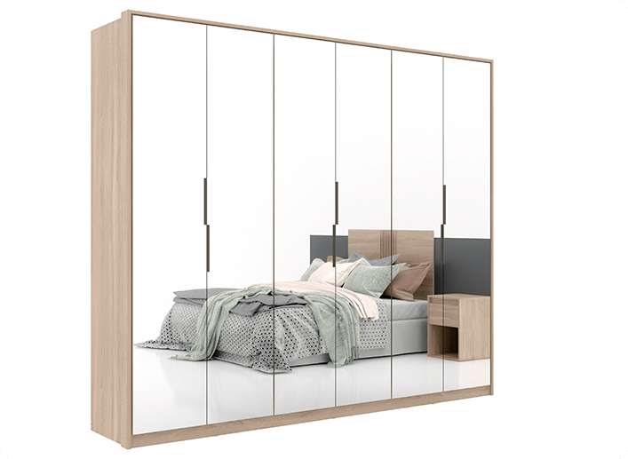 Guarda Roupa Casal Atrice Demóbile Móveis 6 ATRICE D66010 min Demóbile Móveis