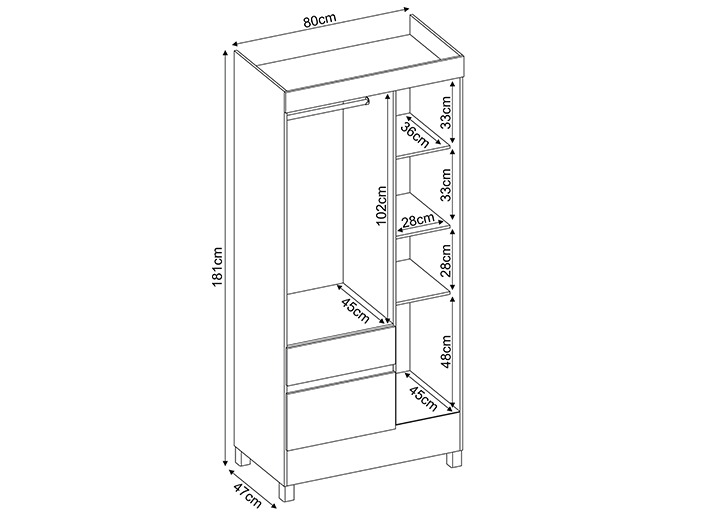 Guarda Roupa Wind 3 Portas Demóbile Móveis 6 Wind GR 32860 min Demóbile Móveis