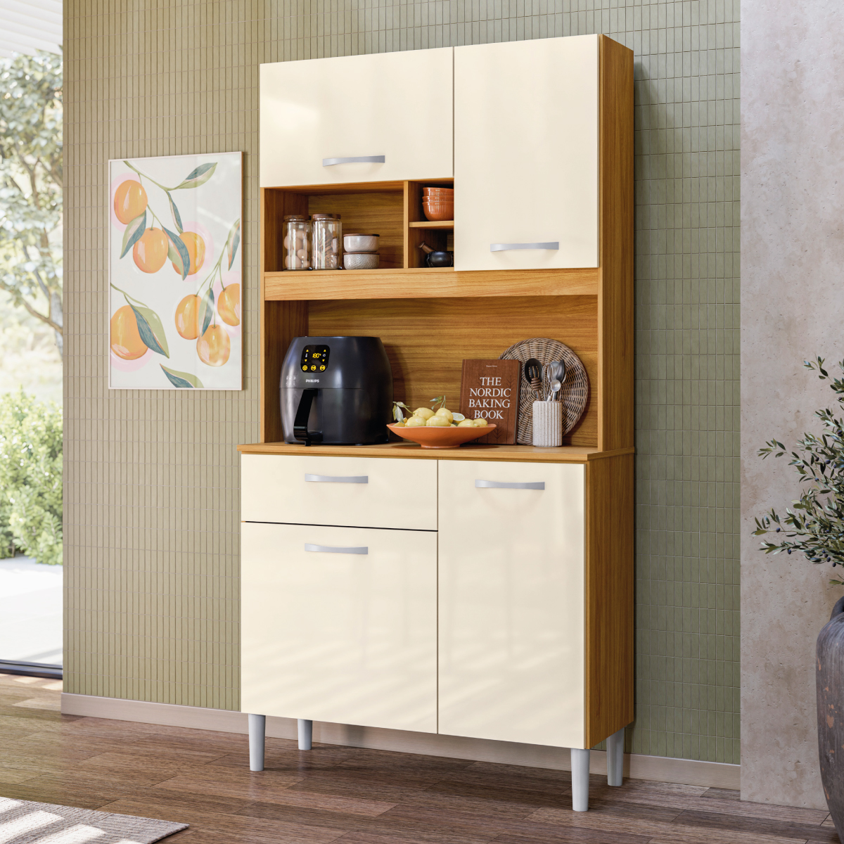 Kit Cozinha Malta Demóbile Móveis AMBIENTE 42 Demóbile Móveis