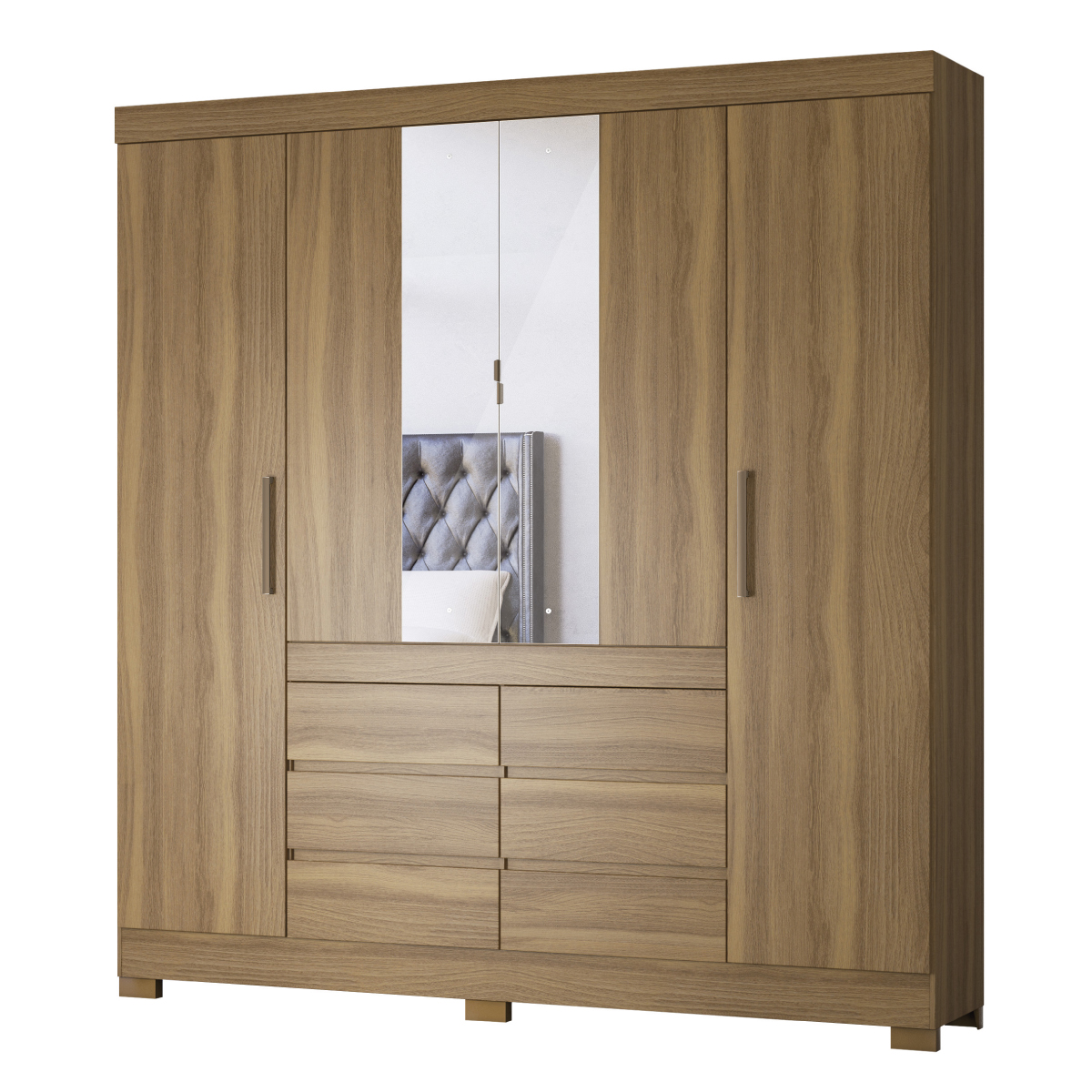 Guarda-Roupa Casal Cádis Demóbile Móveis PERSPECTIVA 15 Demóbile Móveis
