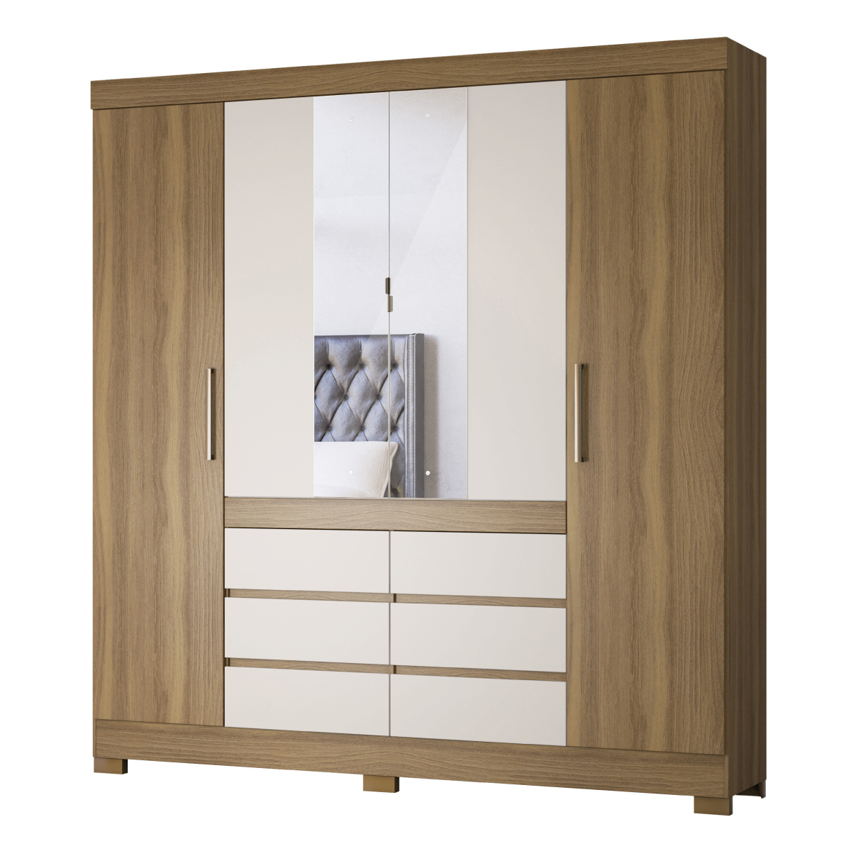 Guarda-Roupa Casal Cádis Demóbile Móveis PERSPECTIVA 16 Demóbile Móveis