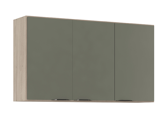 Armário Aéreo Firenze 3p 120 cm Demóbile Móveis Perspectiva Aereo 3P Avena Menta Demóbile Móveis