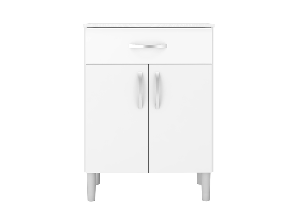 EASY Balcão p/ Microondas 2P 1G Demóbile Móveis Frontal BALCAO MULTIUSO PARA MICROONDAS 02 PORTAS 01 GAV EASY Demóbile Móveis
