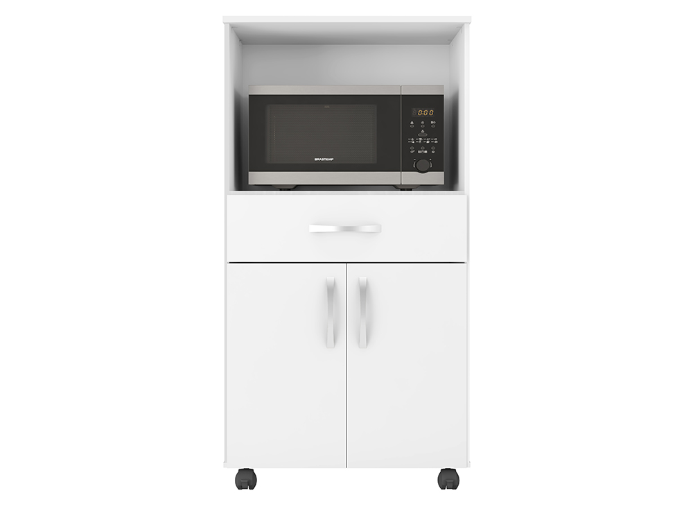 Oven Balcão p/ Forno e Microondas Demóbile Móveis Frontal BALCAO PARA FORNO E MICROONDAS 02 PORTAS 01 GAV OVEN Demóbile Móveis