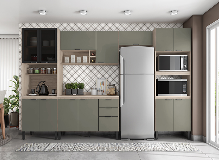 Demóbile ı Guarda-Roupas ı Cozinhas ı Demartêz ı Modulados Demóbile Móveis fi0001 menta Demóbile Móveis
