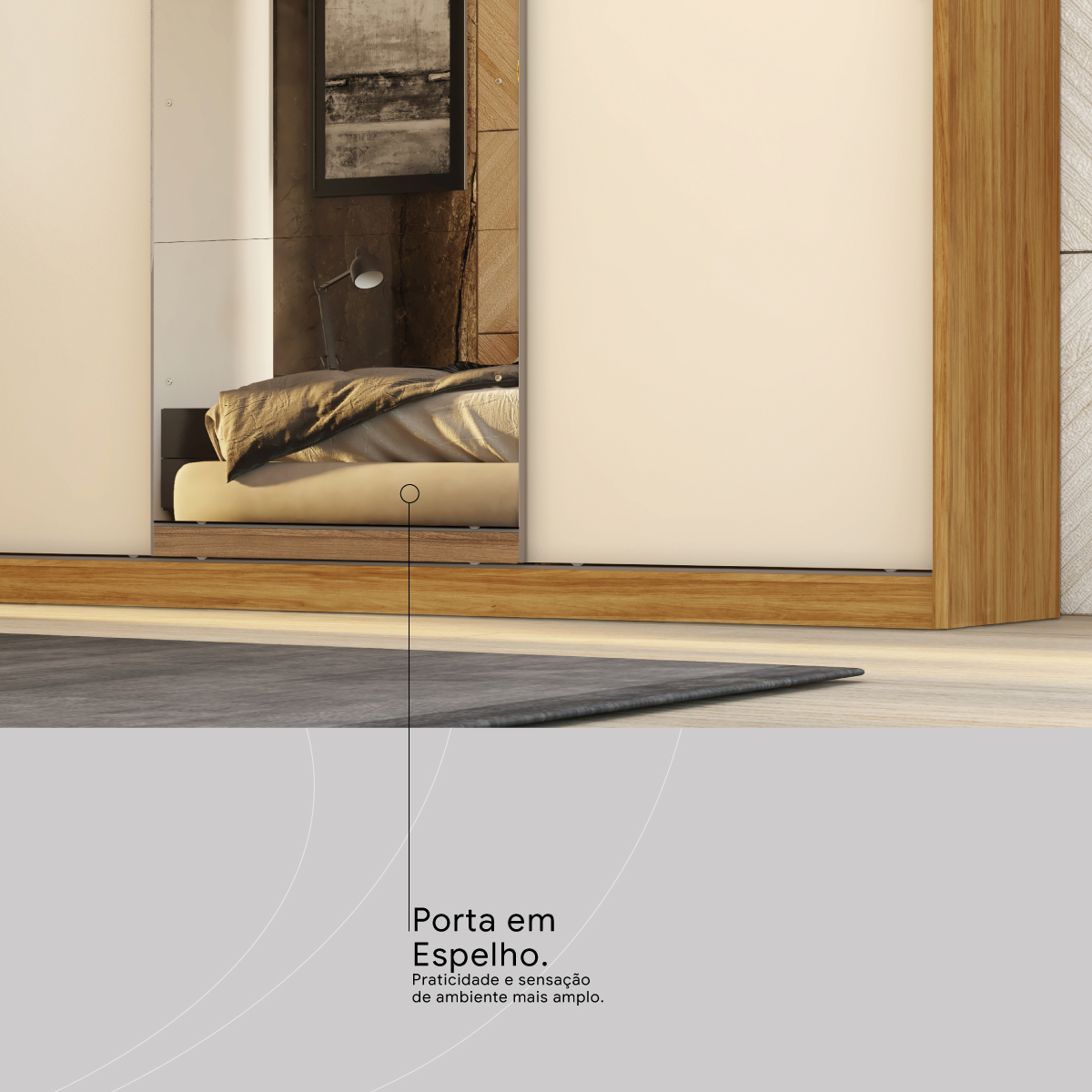 PORTA EM ESPELHO Demóbile Móveis