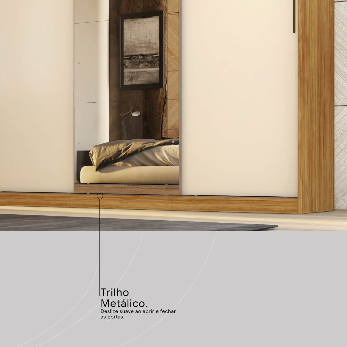 TRILHO METALICO Demóbile Móveis