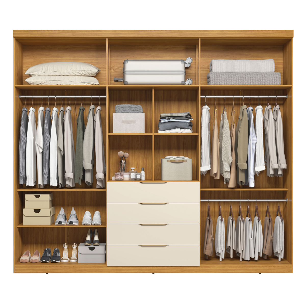 Guarda-Roupa Casal Giardino Demóbile Móveis ABERTO 3 Demóbile Móveis