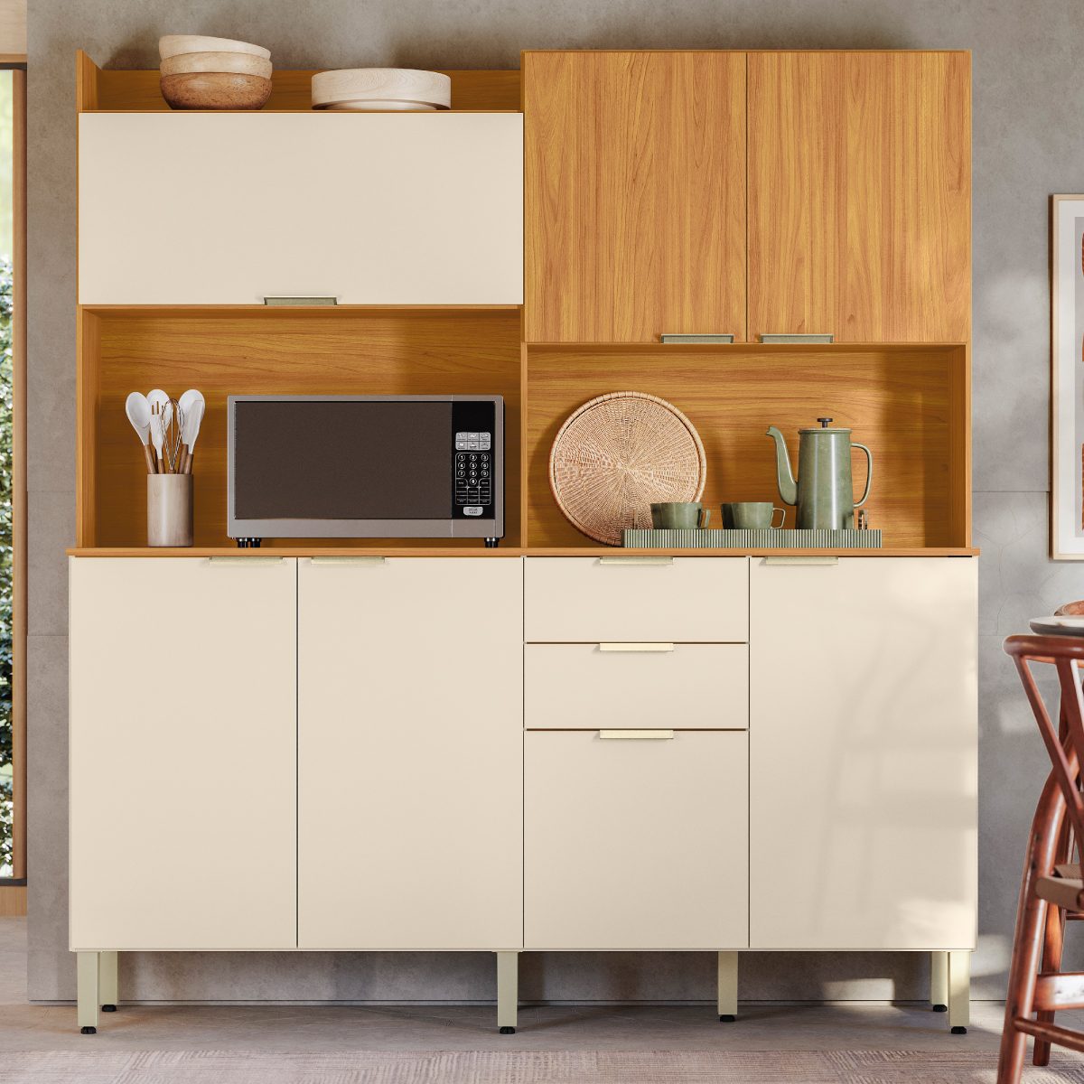 Kit Cozinha Pitaya Demóbile Móveis AMBIENTE 13 Demóbile Móveis