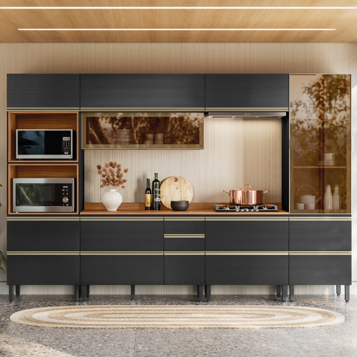 Cozinha Proença 330 Demóbile Móveis AMBIENTE 7 Demóbile Móveis