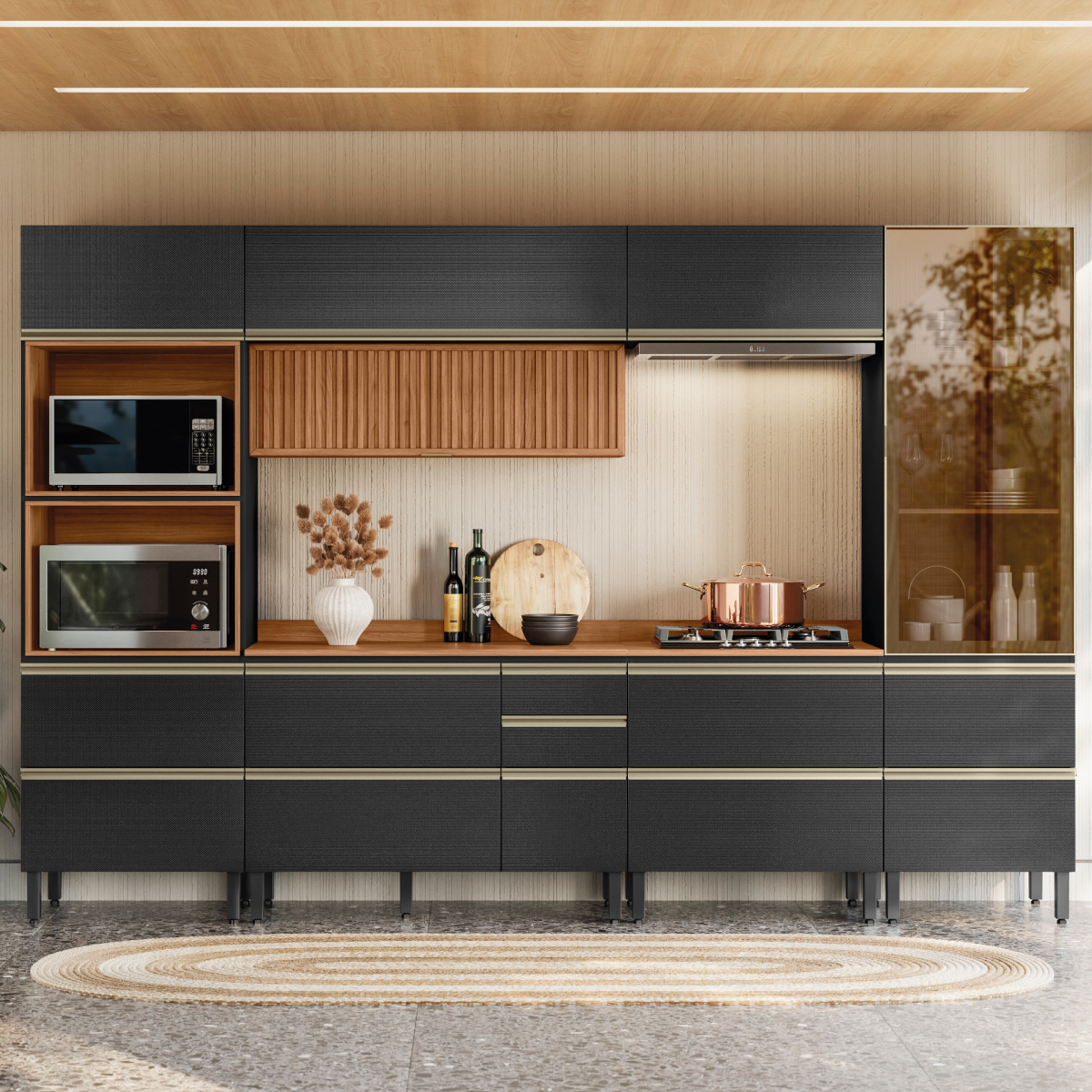 Cozinha Proença 330 Demóbile Móveis AMBIENTE 9 Demóbile Móveis