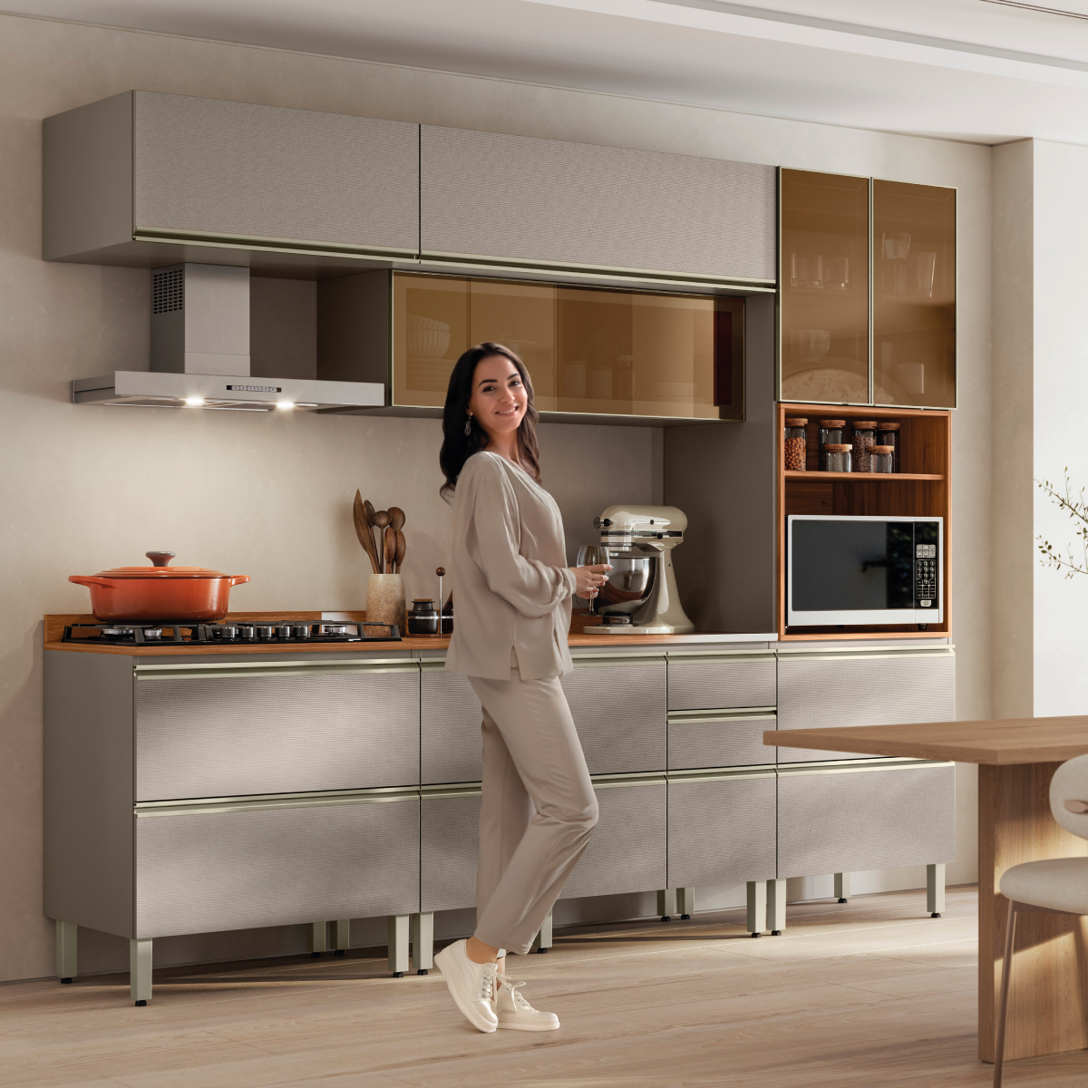 Cozinha Proença 270 Demóbile Móveis AMBIENTE HUMANIZADO 3 Demóbile Móveis