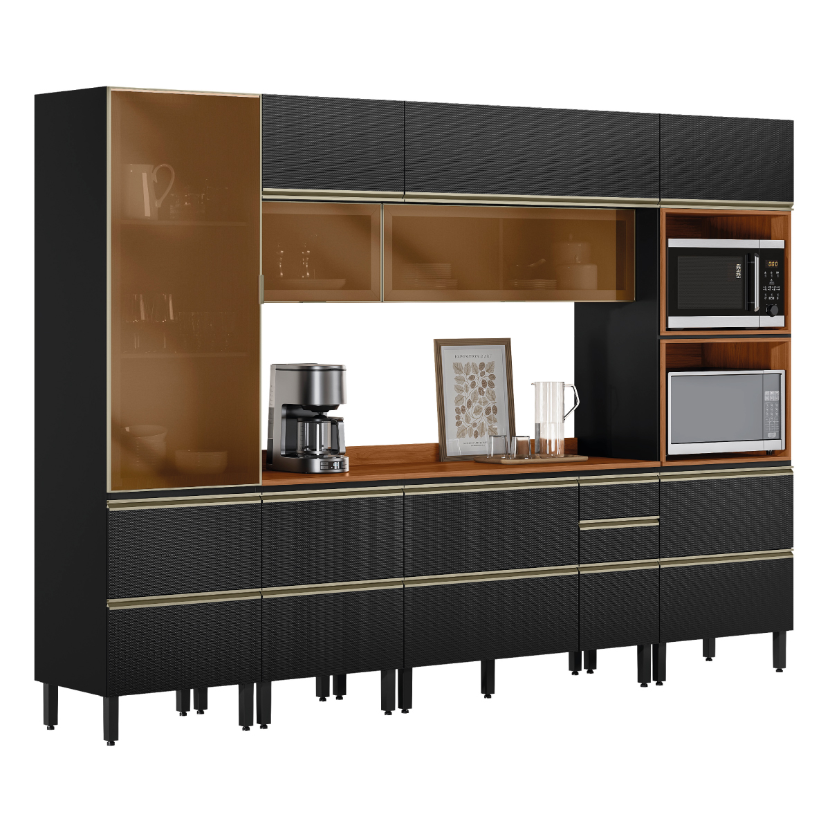 Cozinha Proença 310 Demóbile Móveis PERSPECTIVA 13 Demóbile Móveis