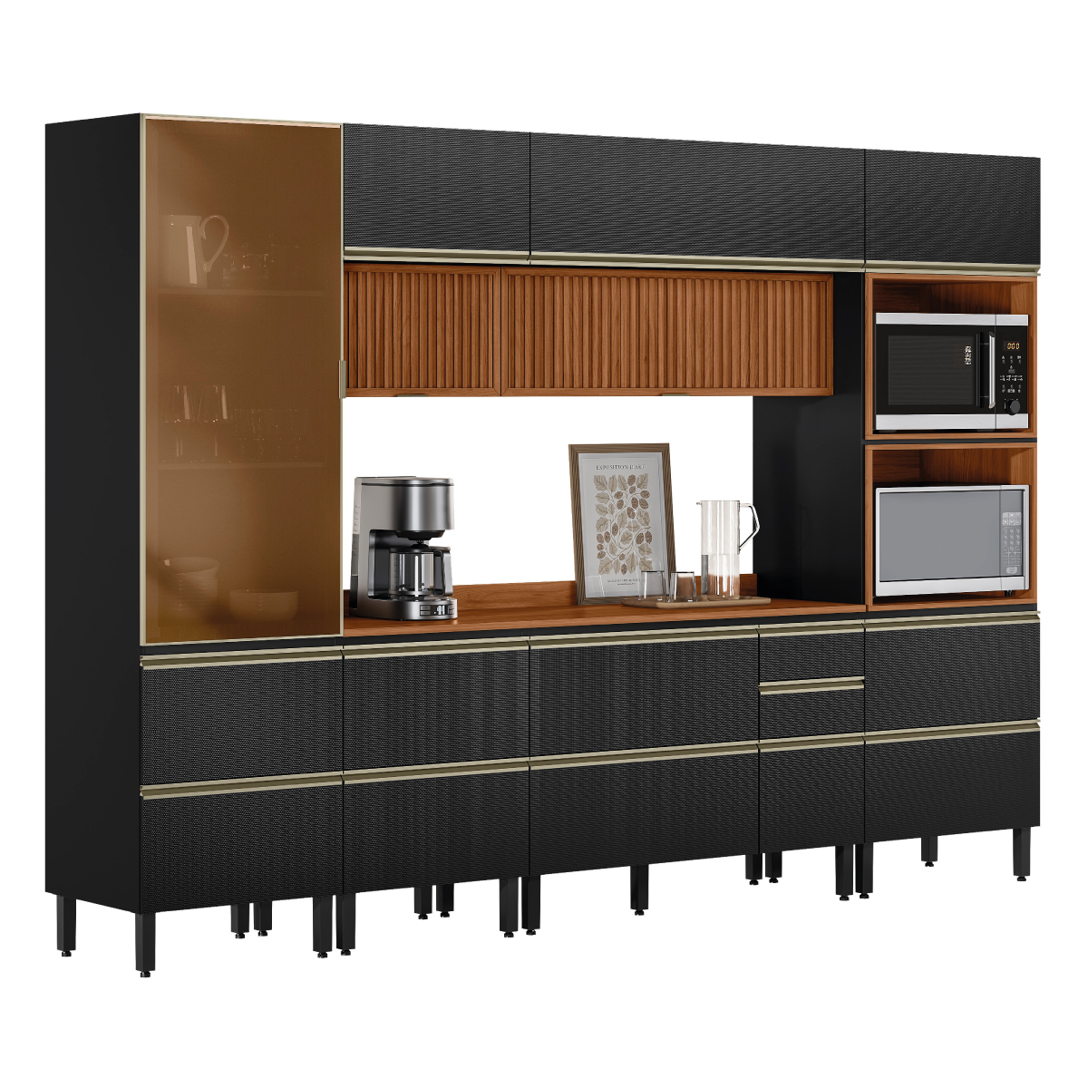 Cozinha Proença 310 Demóbile Móveis PERSPECTIVA 15 Demóbile Móveis
