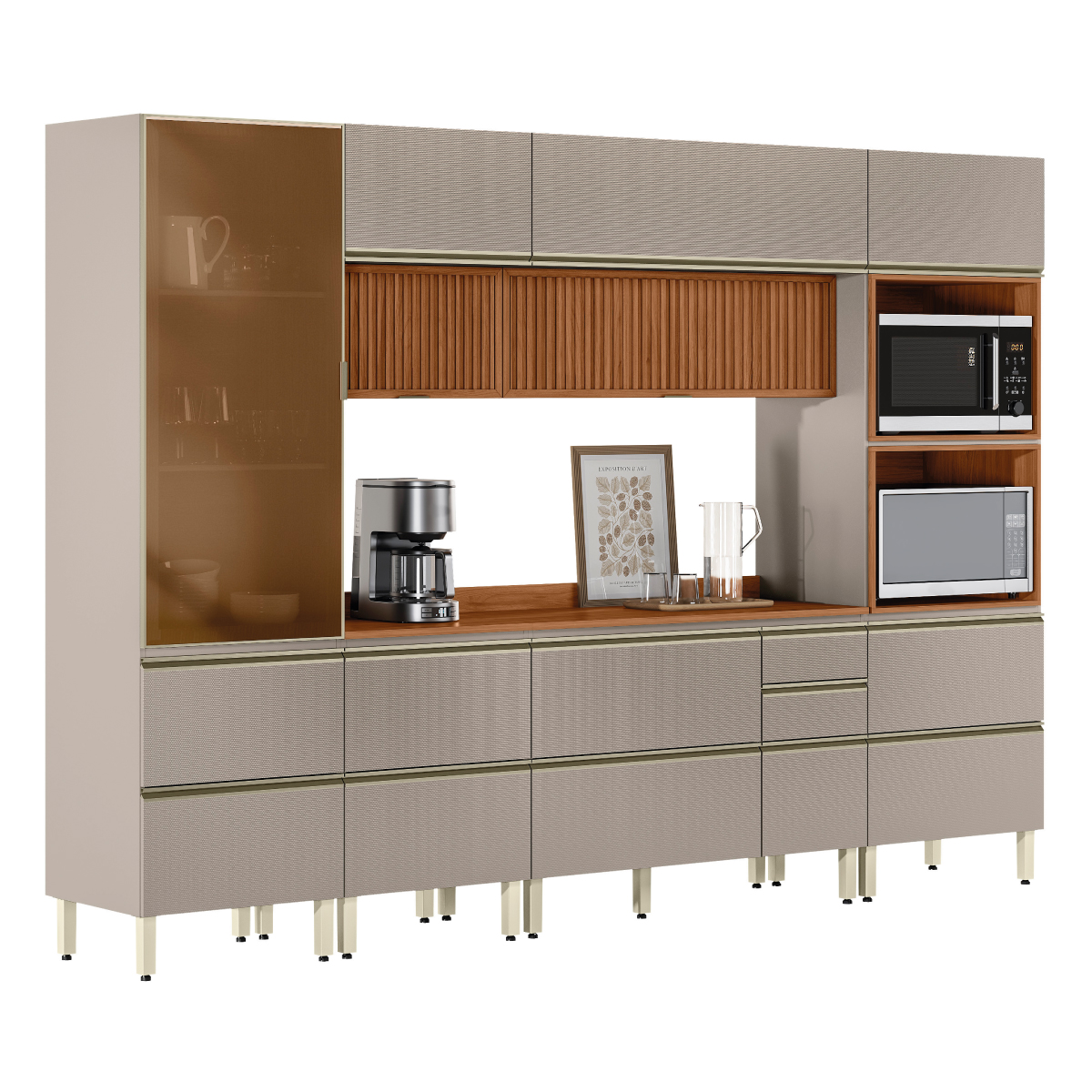 Cozinha Proença 310 Demóbile Móveis PERSPECTIVA 16 Demóbile Móveis