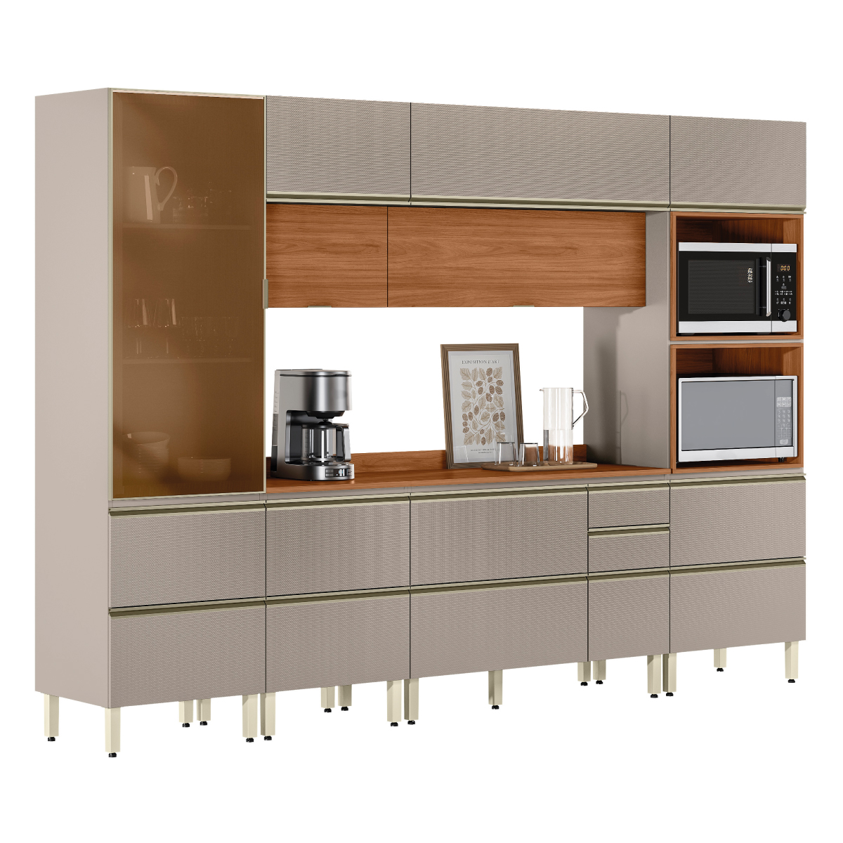 Cozinha Proença 310 Demóbile Móveis PERSPECTIVA 18 Demóbile Móveis