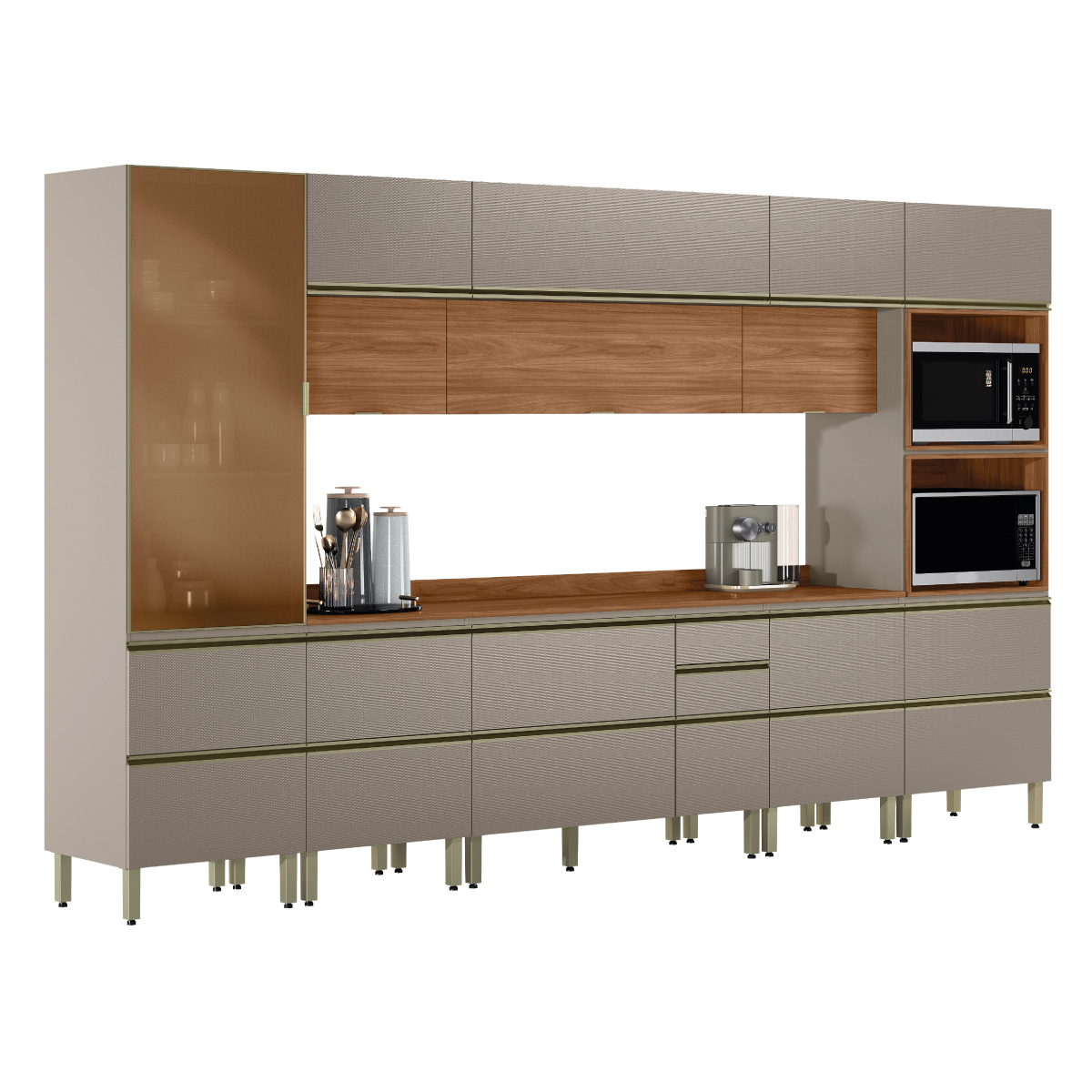 Cozinha Proença 370 Demóbile Móveis PERSPECTIVA 6 Demóbile Móveis