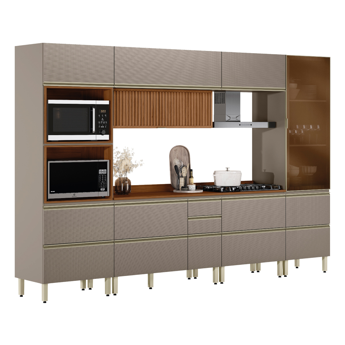 Cozinha Proença 330 Demóbile Móveis PERSPECTIVA 9 Demóbile Móveis