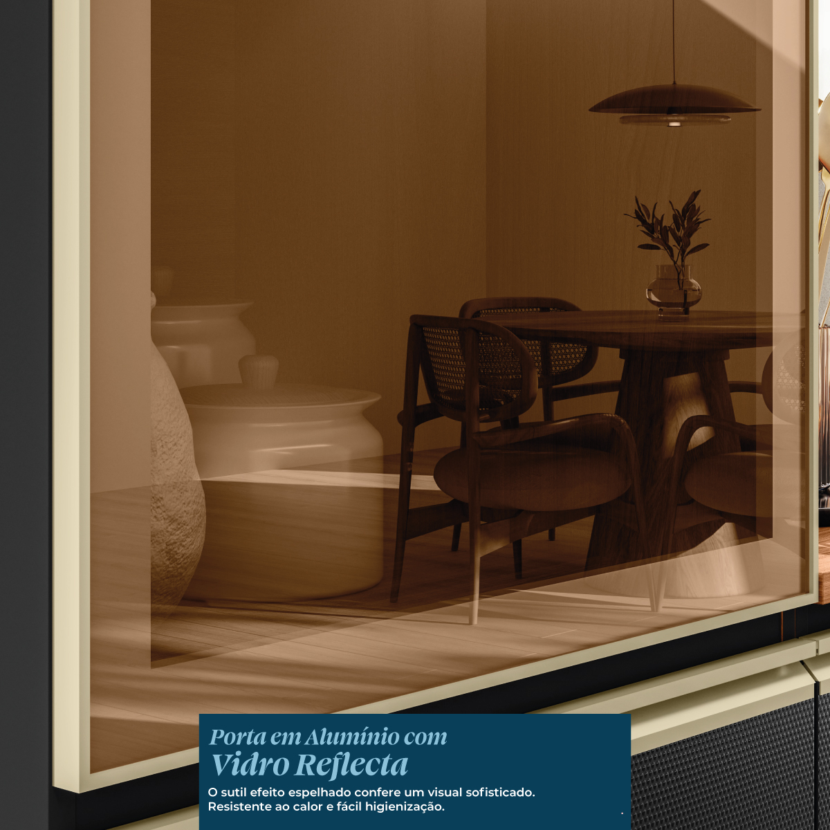Cozinha Proença 370 Demóbile Móveis VIDRO REFLECTA Demóbile Móveis