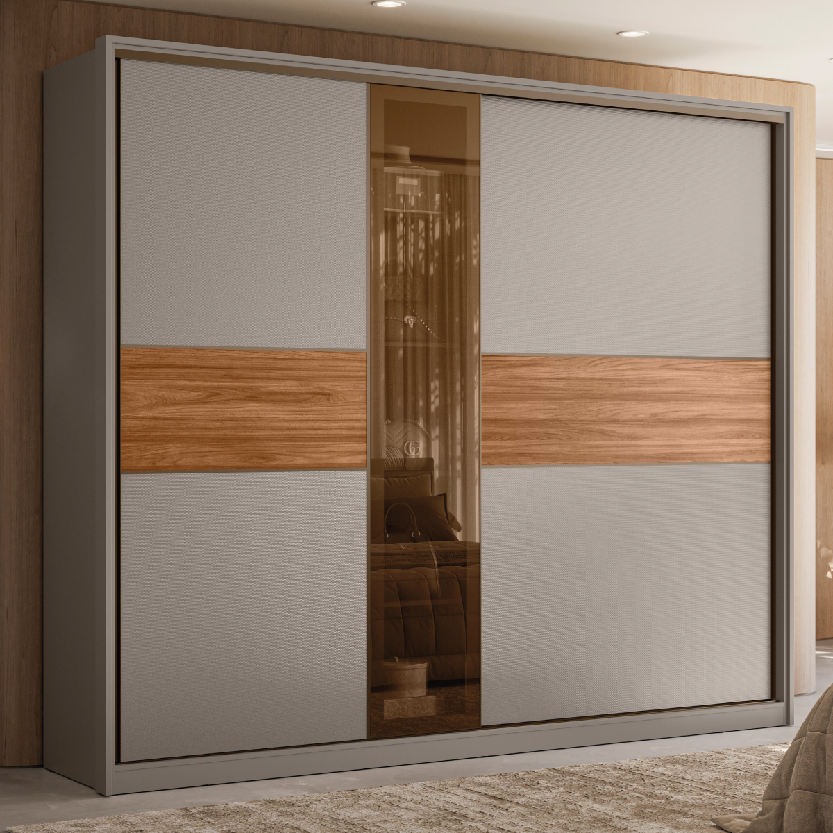Guarda-Roupa Casal Authentic Demóbile Móveis AMBIENTE A Demóbile Móveis