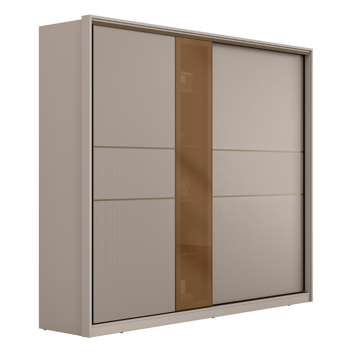 Guarda-Roupa Casal Authentic Demóbile Móveis PERSPECTIVA B Demóbile Móveis