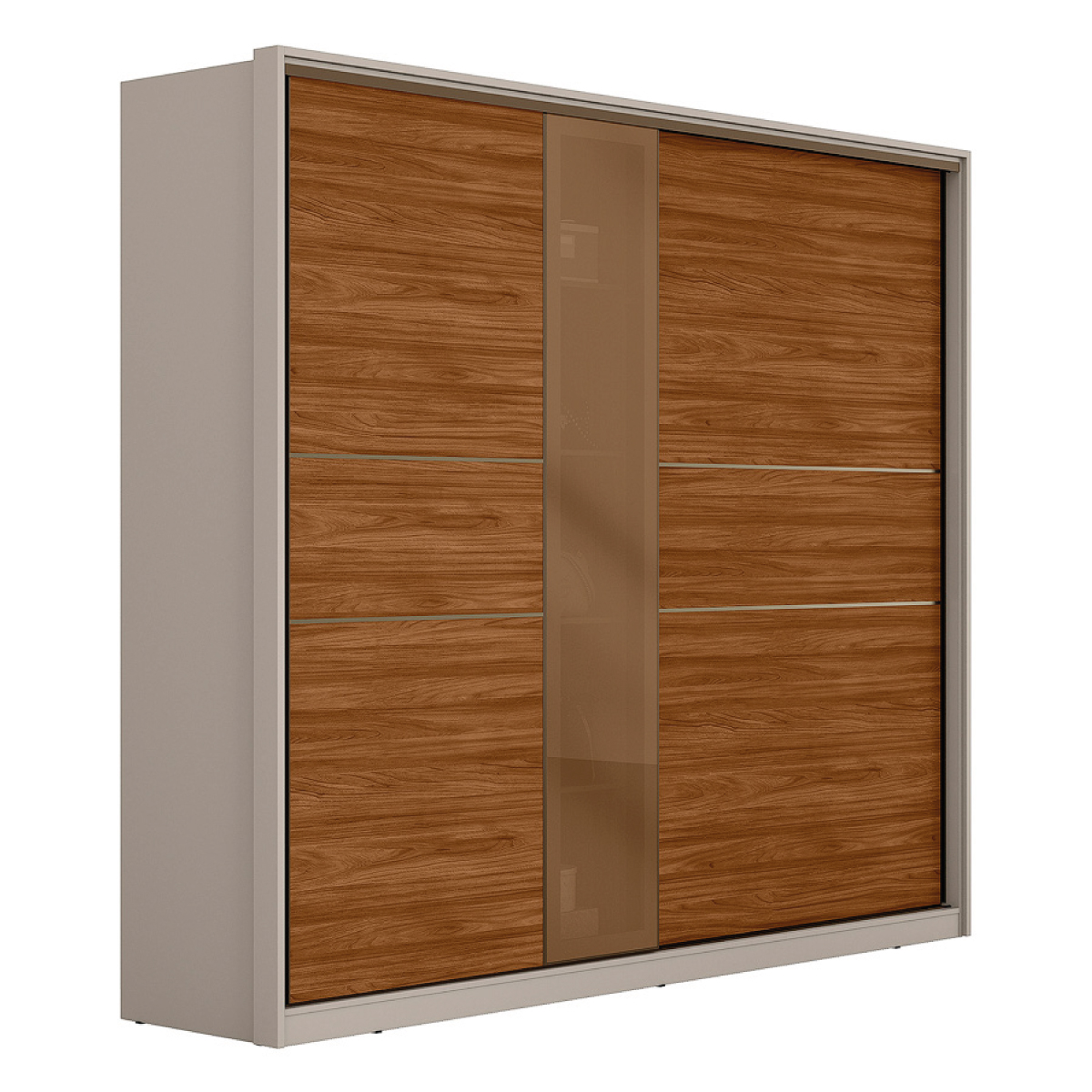 Guarda-Roupa Casal Authentic Demóbile Móveis PERSPECTIVA D Demóbile Móveis