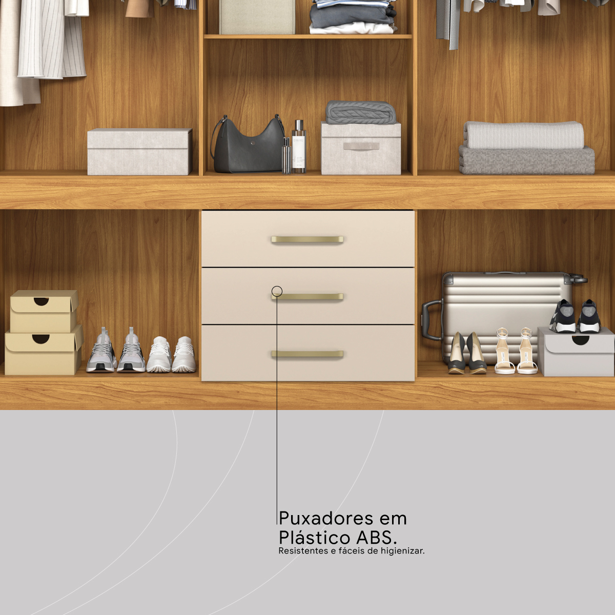 PUXADORES EM PLASTICO ABS Demóbile Móveis