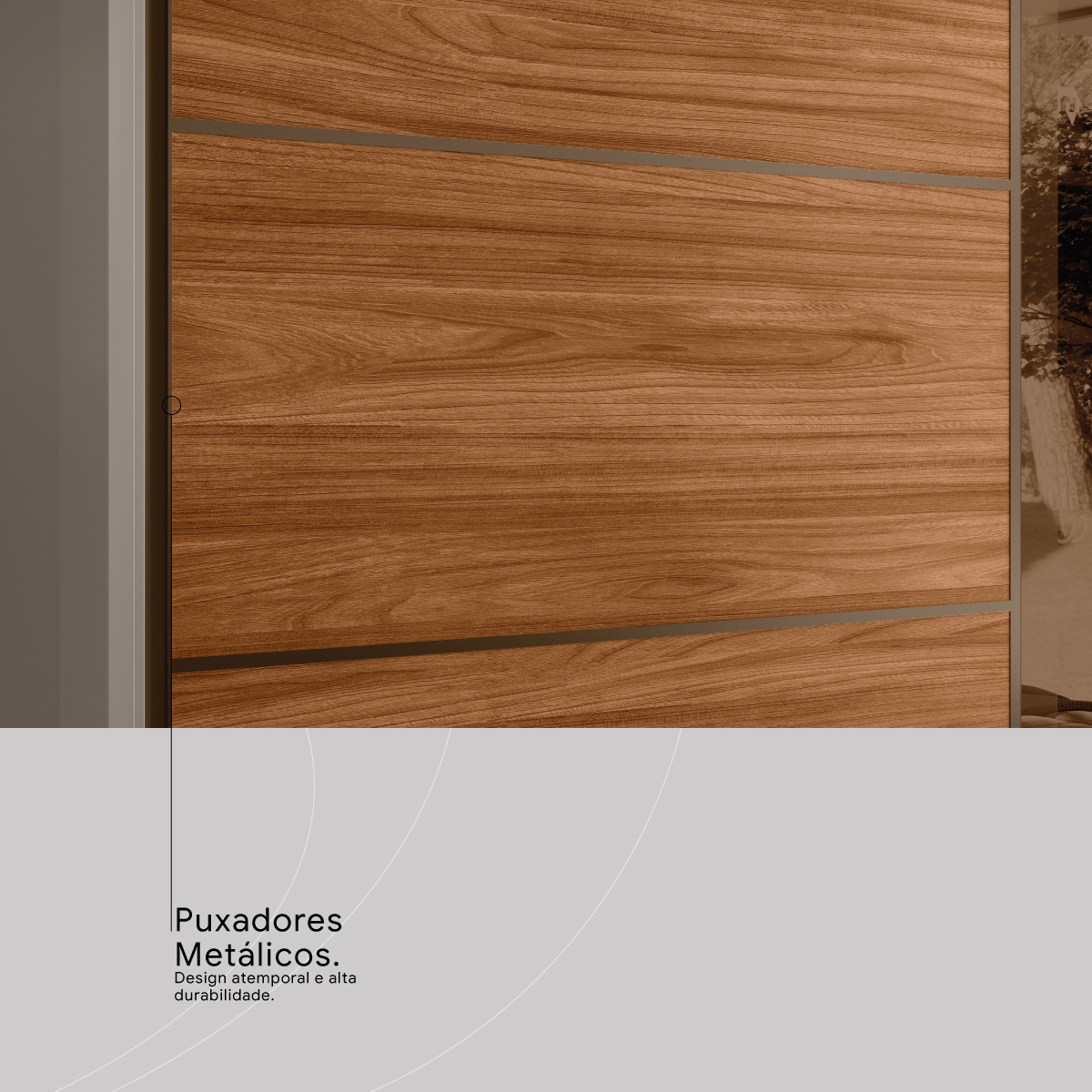 Guarda-Roupa Casal Authentic Demóbile Móveis PUXADORES METALICOS Demóbile Móveis