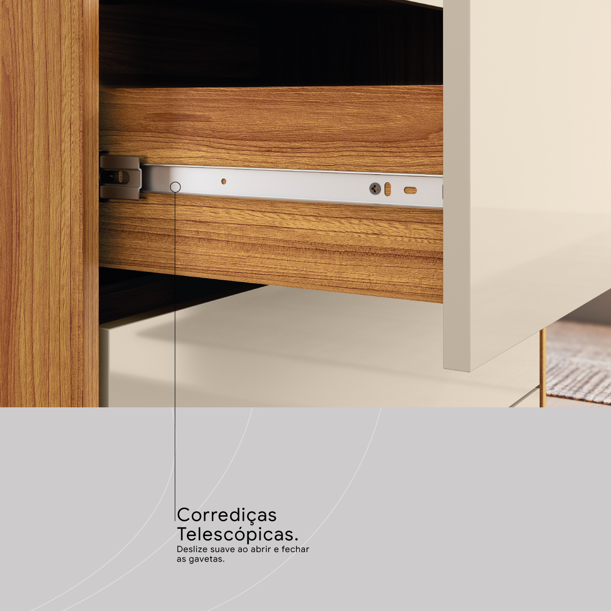 CORREDICAS TELESCOPICAS 2 Demóbile Móveis