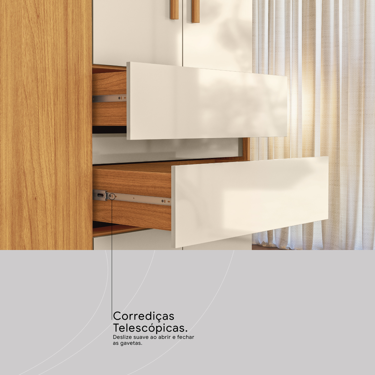 CORREDICAS TELESCOPICAS 4 Dem&oacute;bile M&oacute;veis