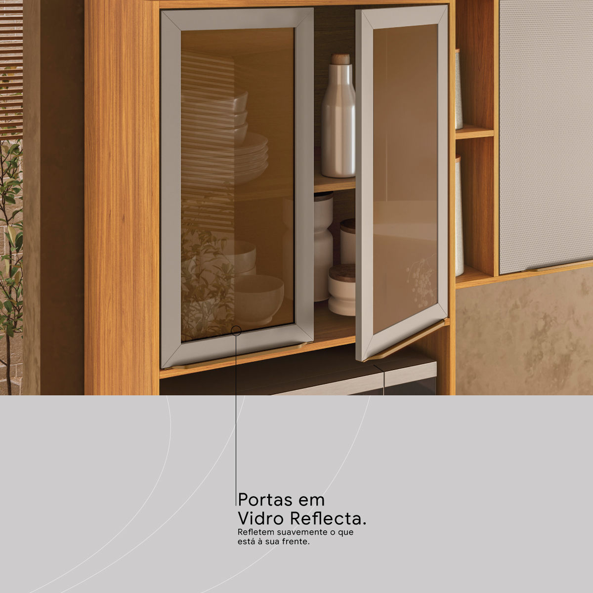 PORTA EM REFLECTA 3 Demóbile Móveis