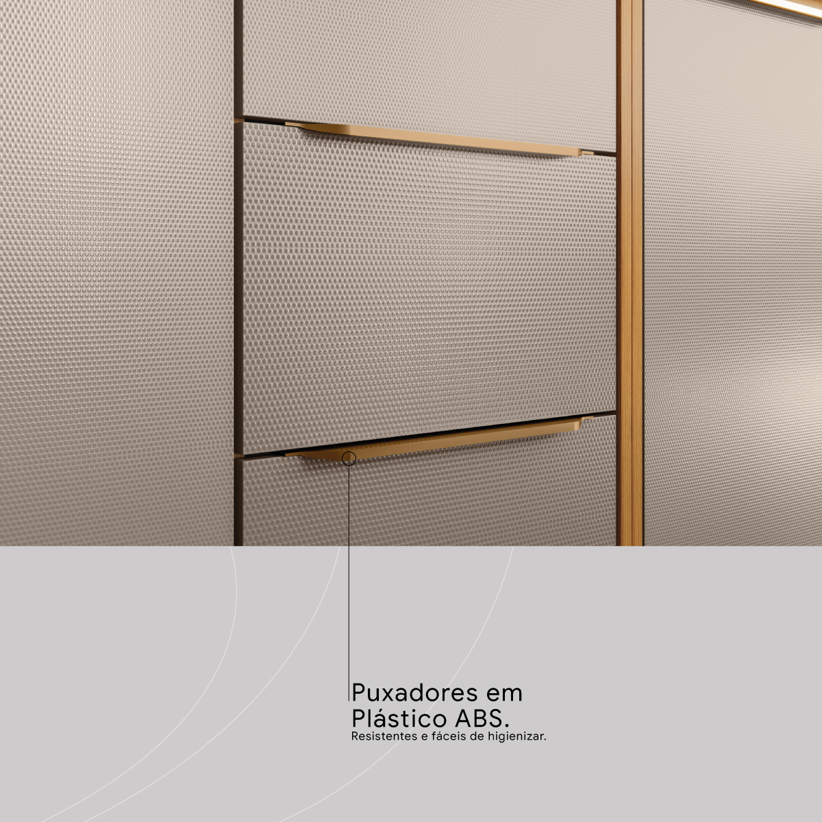 PUXADORES EM PLASTICO ABS 11 Demóbile Móveis