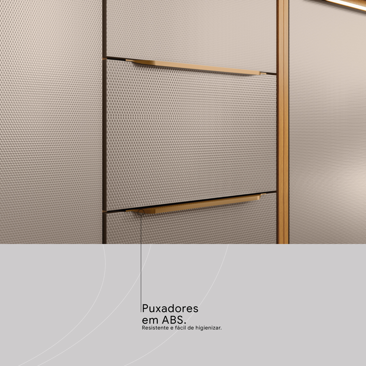 PUXADORES EM PLASTICO ABS 3 Demóbile Móveis