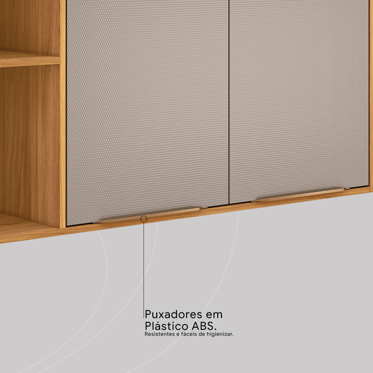 PUXADORES EM PLASTICO ABS 8 Demóbile Móveis