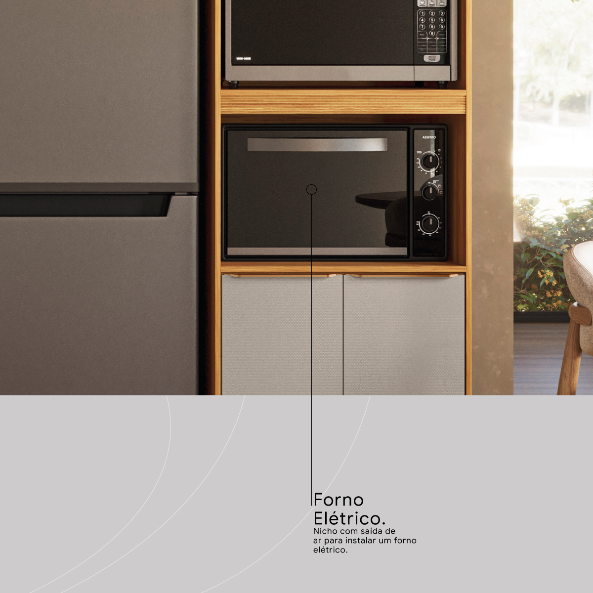 SAIDA DE AR FORNO ELETRICO 3 Demóbile Móveis