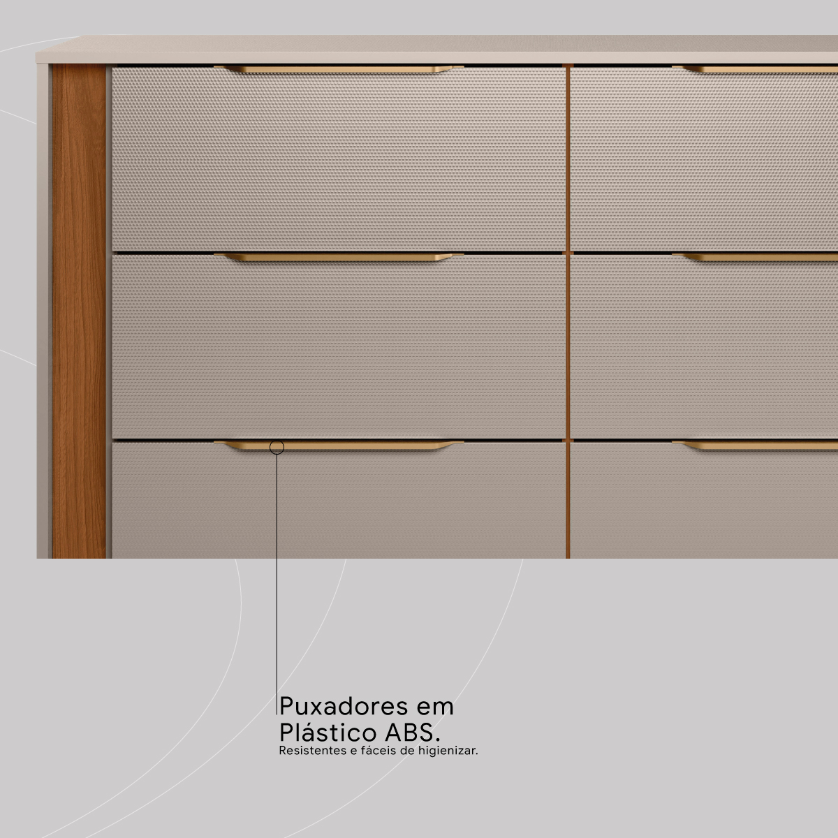 PUXADORES EM PLASTICO ABS Demóbile Móveis