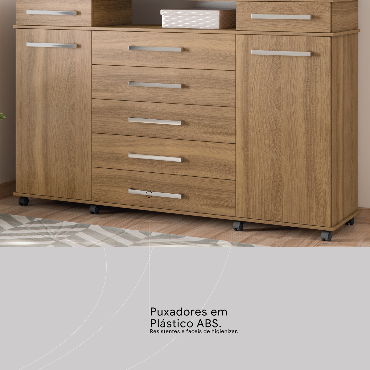 PUXADORES EM PLASTICO ABS 1 Demóbile Móveis