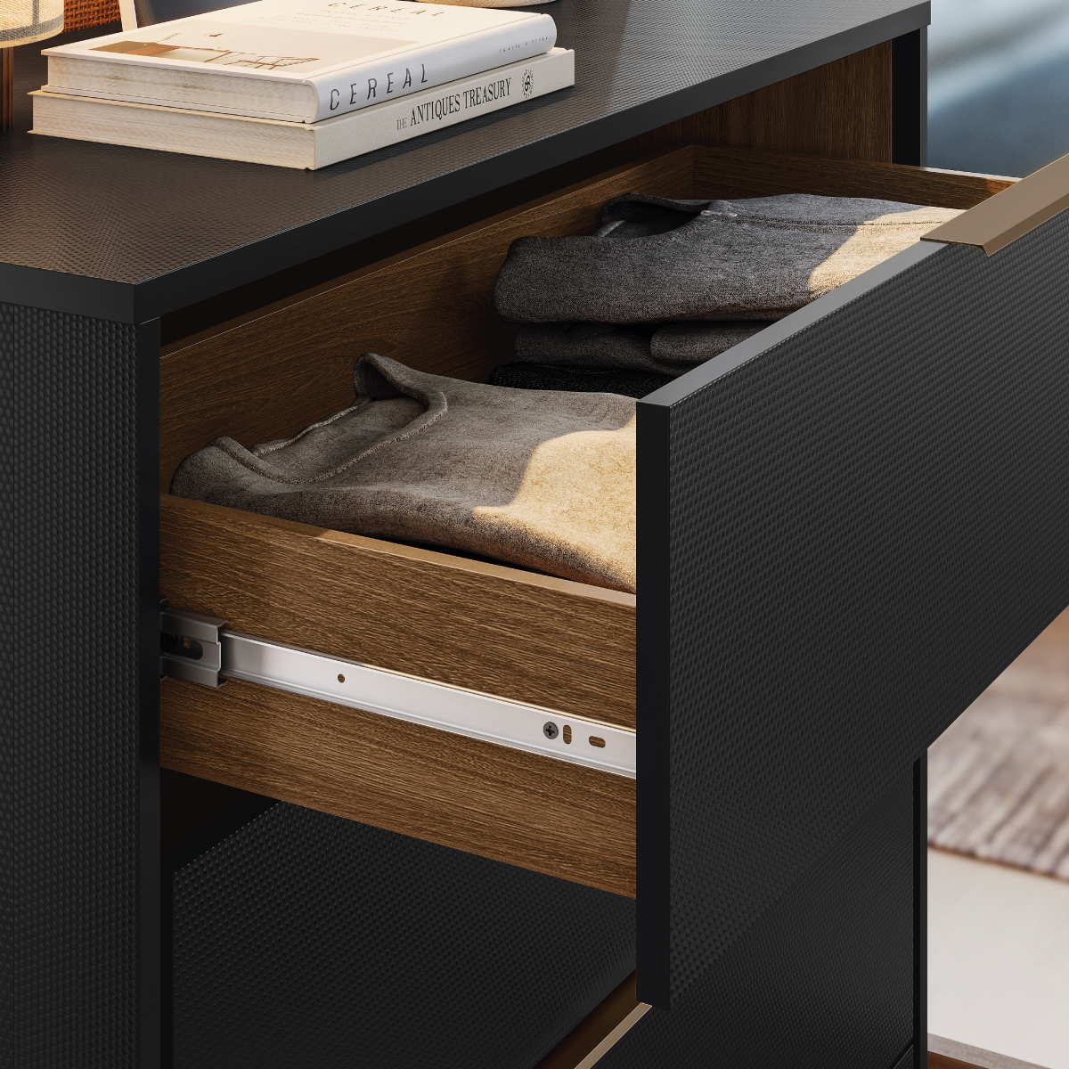 CORREDICAS TELESCOPICAS A CM ALIA Demóbile Móveis